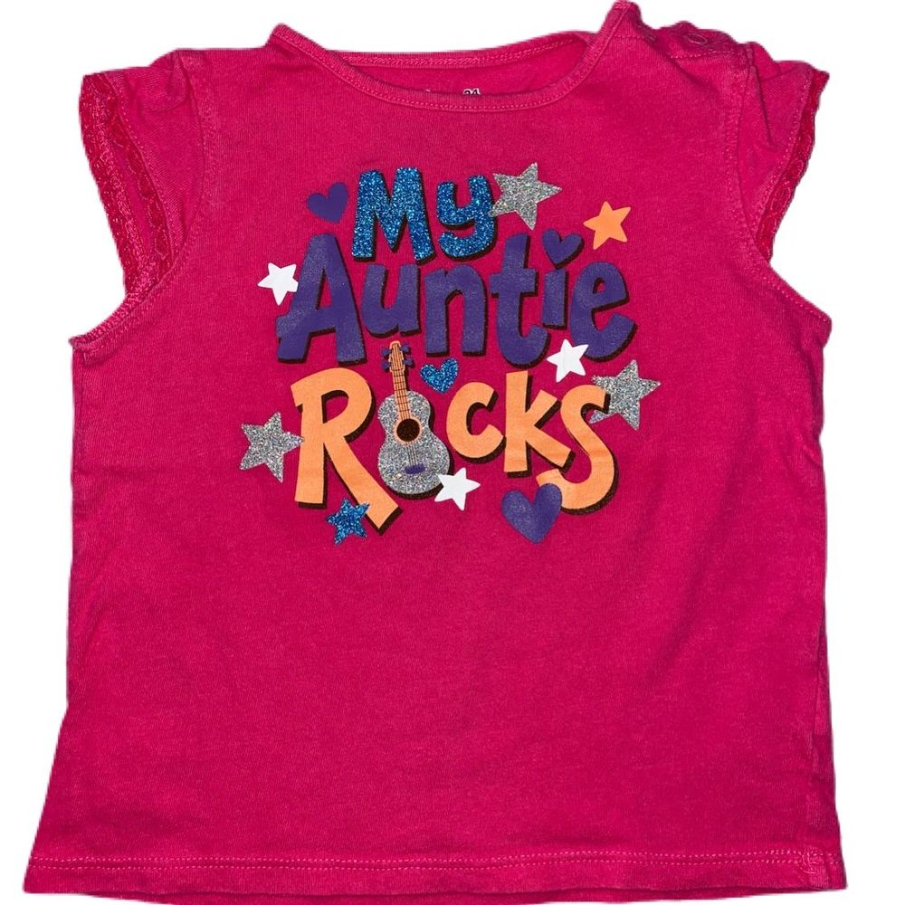 Jumping Beans Girls 24M“My Auntie Rocks” T-Shirt